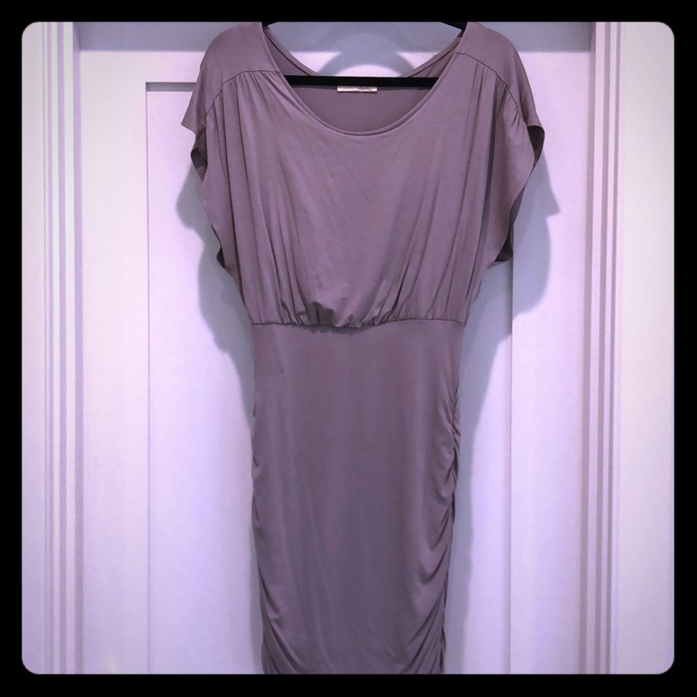 Lush light grey slim fitting dress